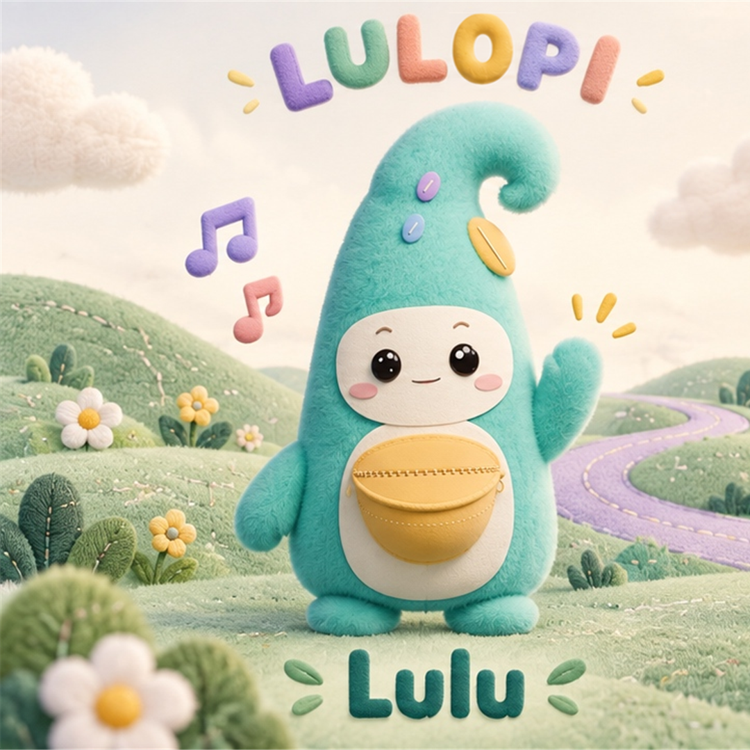 Lulu, our mint-green friend with a yellow pocket